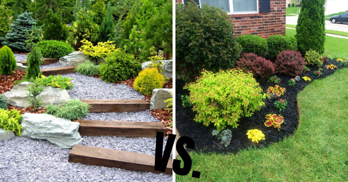 Stone vs Mulch, or Both! Mr. Mulch